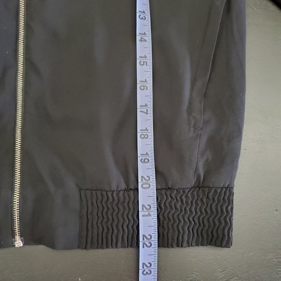 Babaton Gilroy Black Zipper Bomber Blazer Jacket Size S - Picture 11 of 12